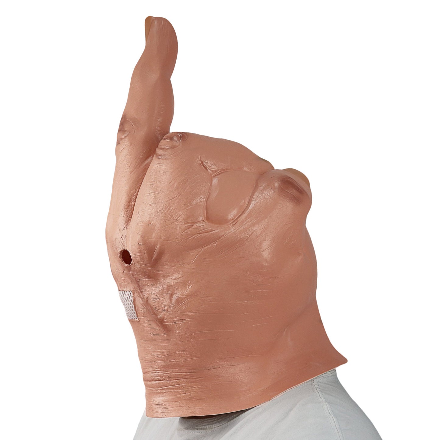 Middle Finger-Head Mask-CosPlay-Hand Flipping Middle Finger Funny Mask