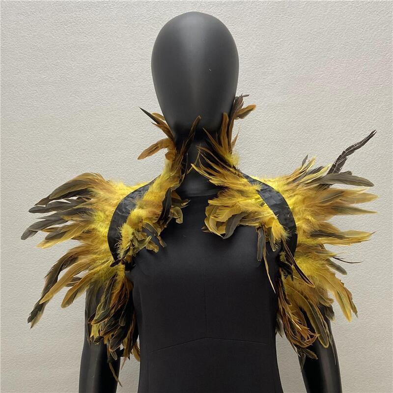 Feather Shawl/Cloak-Theater Performance-Masquerade Ball Feather Jacket