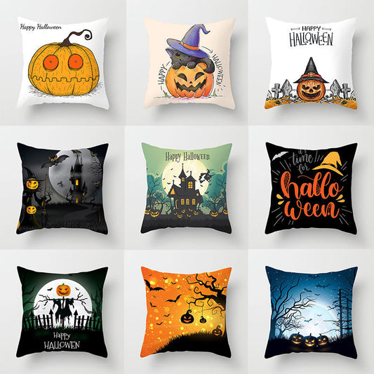 CUTE Halloween Pillowcases-Halloween Theme Decor-Throw Pillow Cases