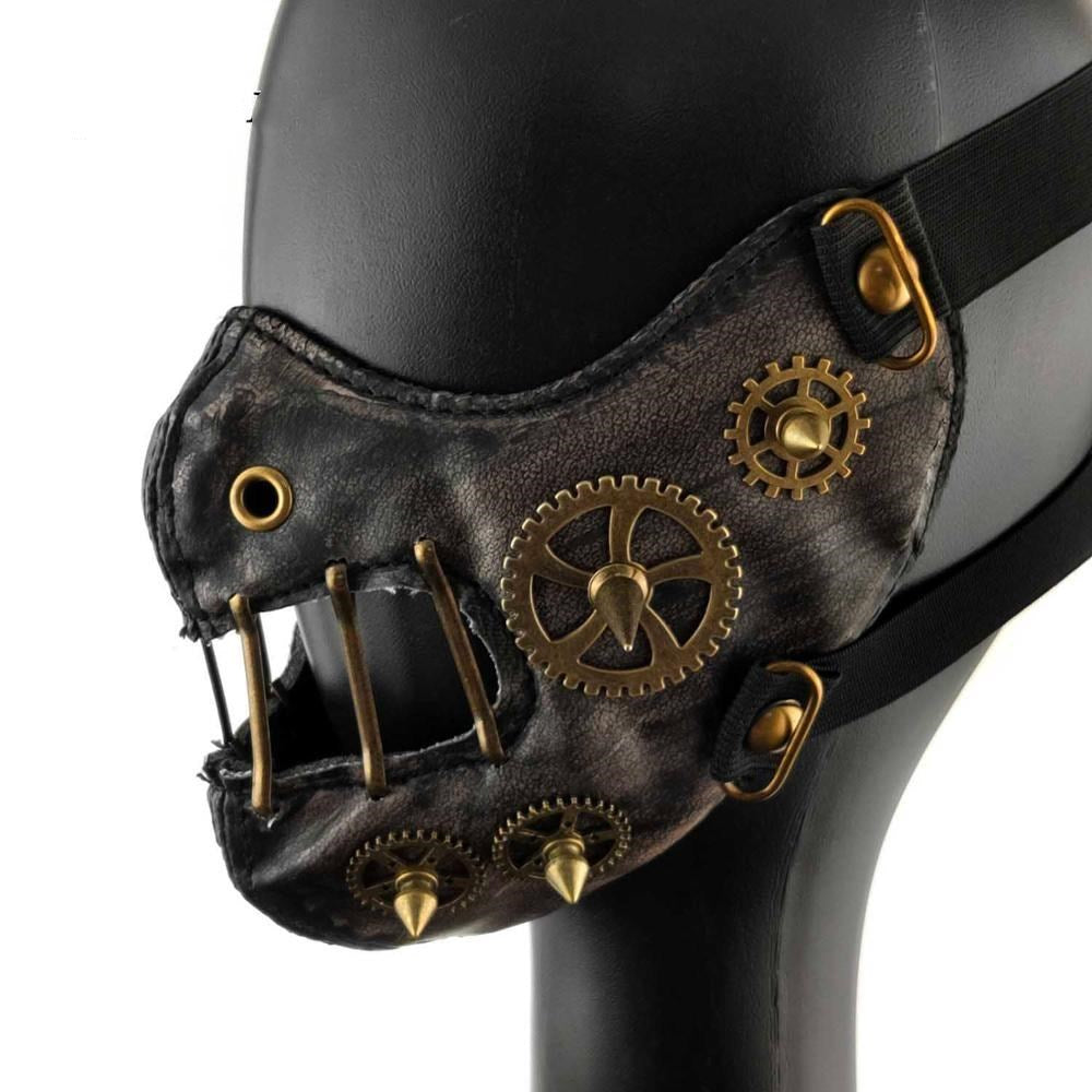 Adult Cosplay Steampunk Face Mask-Event-Prop-Adult Retro Bondage