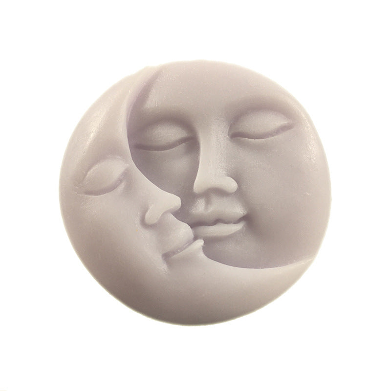 Silicone Moon Mold-Sun and Moon Silicone Soap Making Mold-Crafts