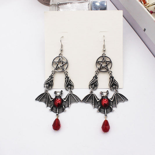 Goth-Vintage-Wiccan- Halloween-Bats Earrings - Shop Eclectic Ear