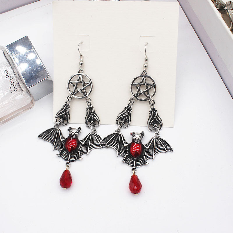 Goth-Vintage-Wiccan- Halloween-Bats Earrings - Shop Eclectic Ear