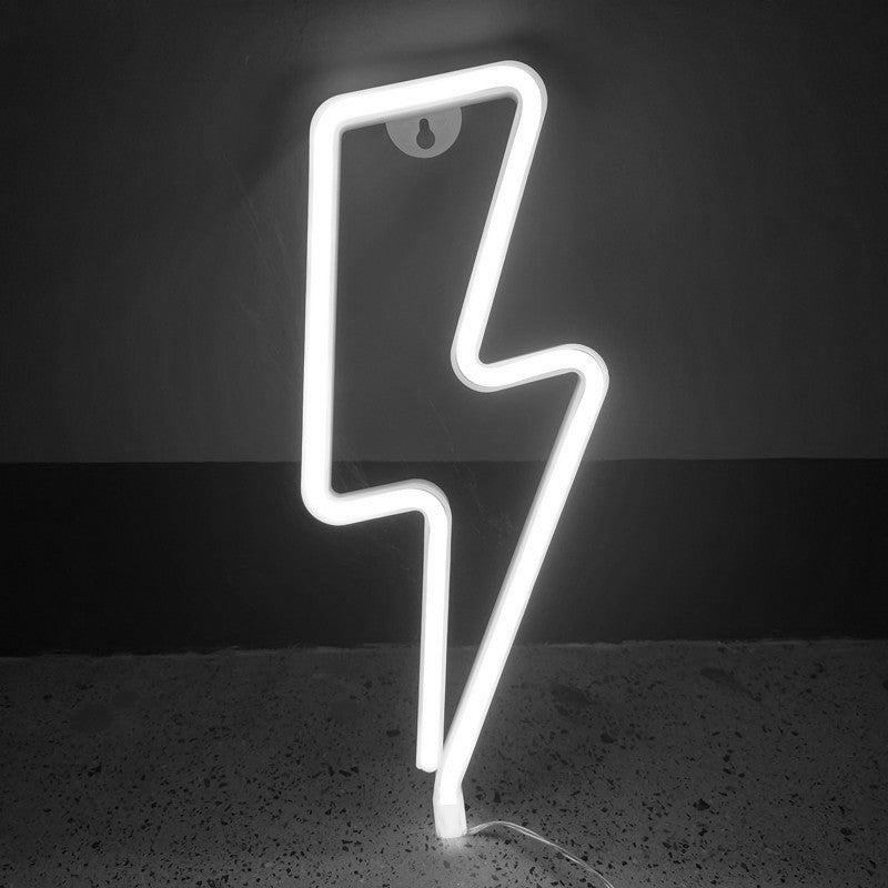 Neon Sign-Neon Light-Lightning Bolt-Wall Decor-Night Light