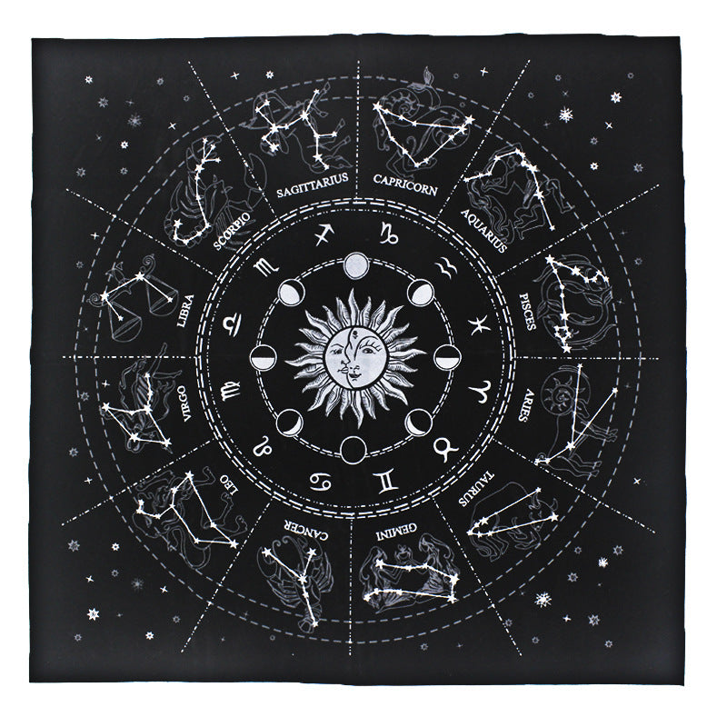 Horoscope Constellations Tablecloth-Card Reading-Astrology Cloth