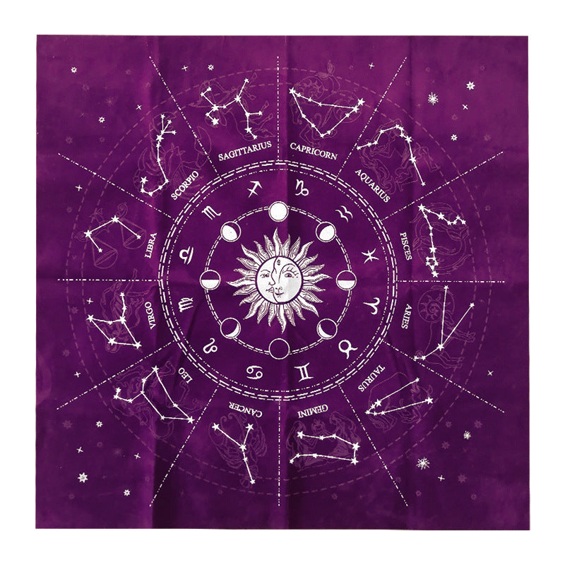 Horoscope Constellations Tablecloth-Card Reading-Astrology Cloth