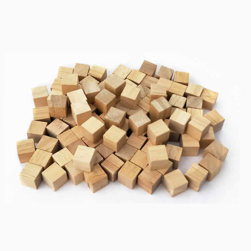 Wooden Craft Blocks-DIY Crafts-Carving-Painting-1cm Blocks-