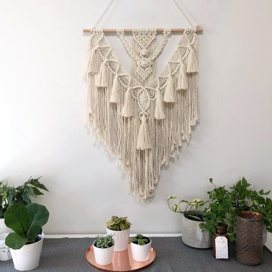 Hand-Woven Pendant Macrame Wall Hanging-Tapestry-Bohemian Room Decoration - Shop Eclectic Ear