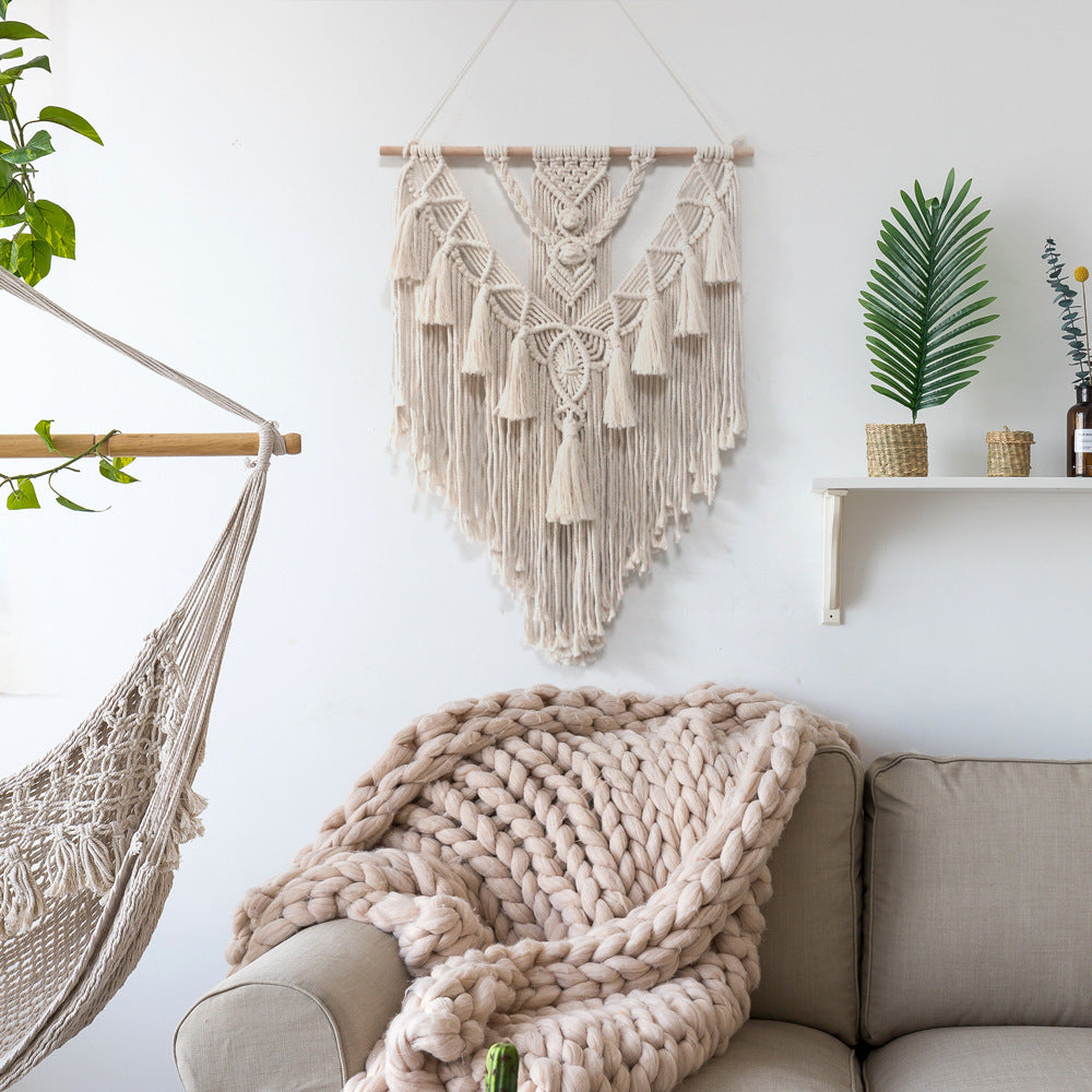 Hand-Woven Pendant Macrame Wall Hanging-Tapestry-Bohemian Room Decoration - Shop Eclectic Ear