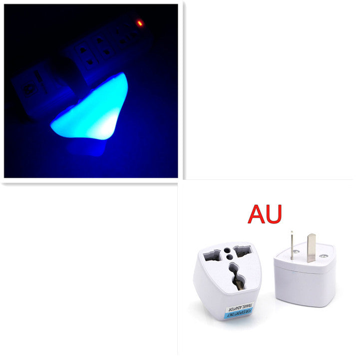 LED Mushroom Night Light-Single Wall Socket Lamp With Sensor