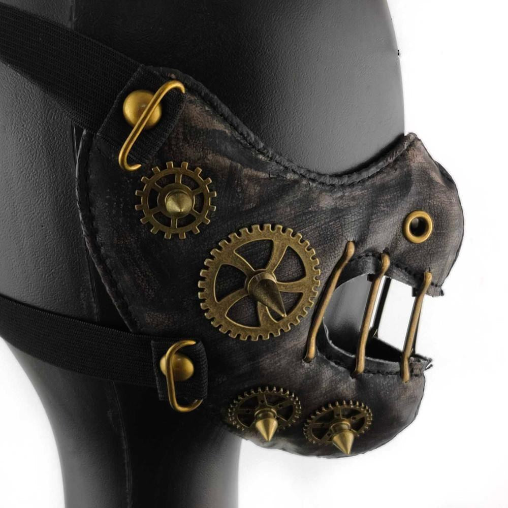 Adult Cosplay Steampunk Face Mask-Event-Prop-Adult Retro Bondage