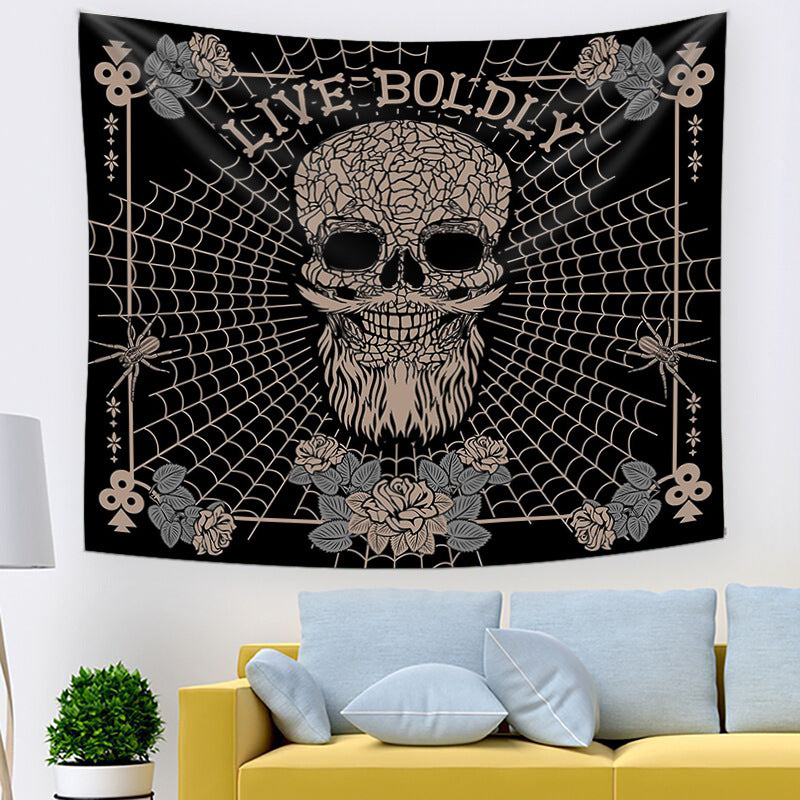 Skull Tapestry-Wall Hanging-Live Boldly Wall Art