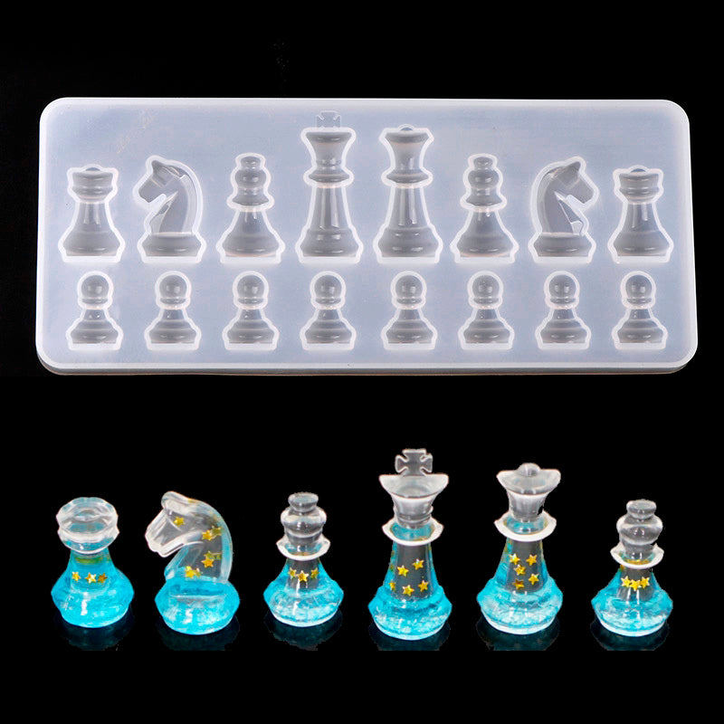 DIY Chess Pieces-Silicone Mold-Project-Full Chess Piece Mold Set