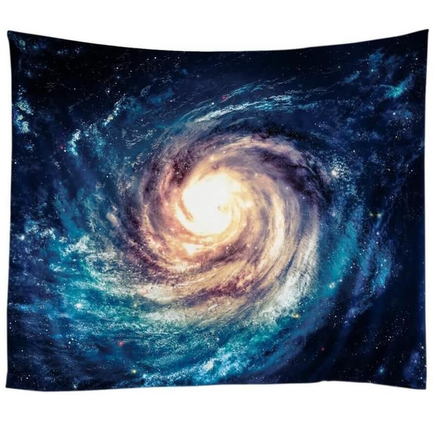 Spiral Galaxy Cosmic Tapestry-Home Decor-Hanging Wall Art