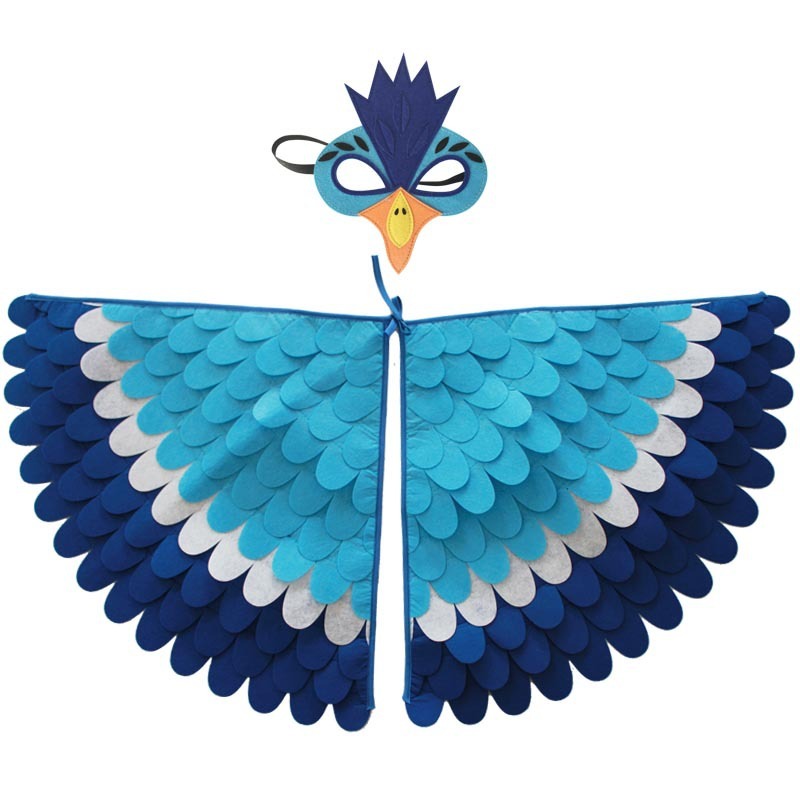 Carnival Costume Wings With Mask-Colorful Party Wings Sets