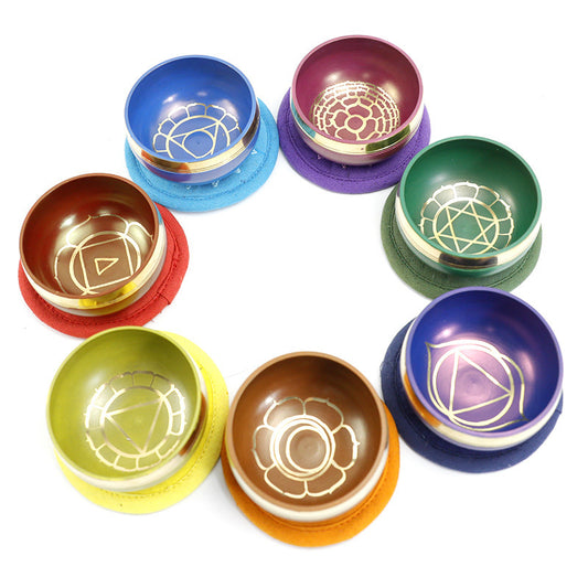 Seven Colorful Meditation Chakra Bowls-Chakra Alignment Bowls