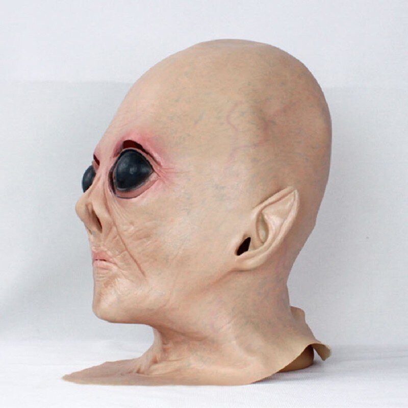 Halloween Alien Full Head Mask-Costume Creepy Scary Face Mask