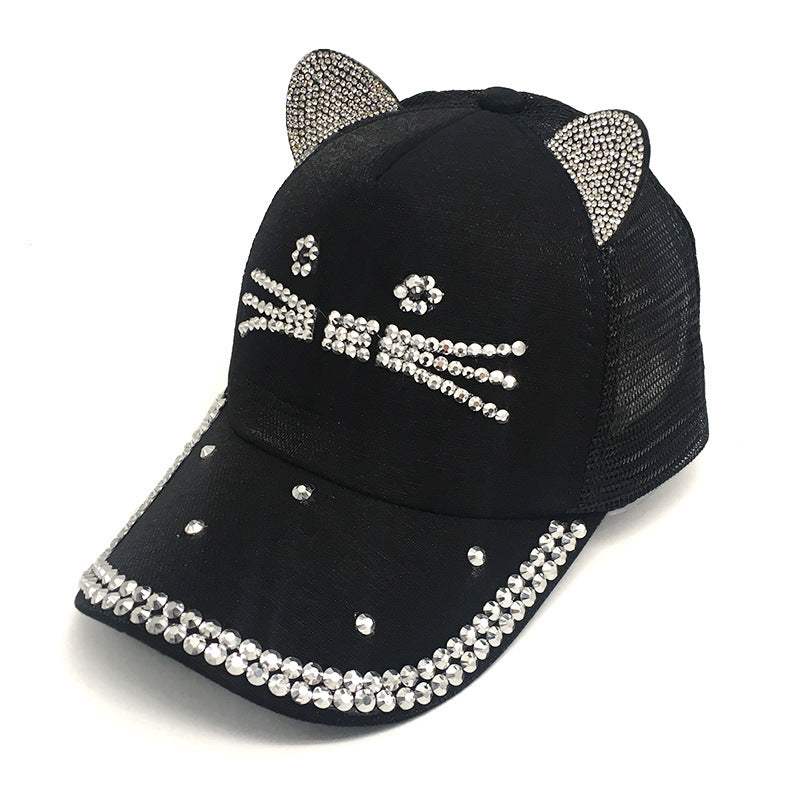 Stylish Cat Design Ball Caps-Unique Cat Lovers Headgear-Cat Ears