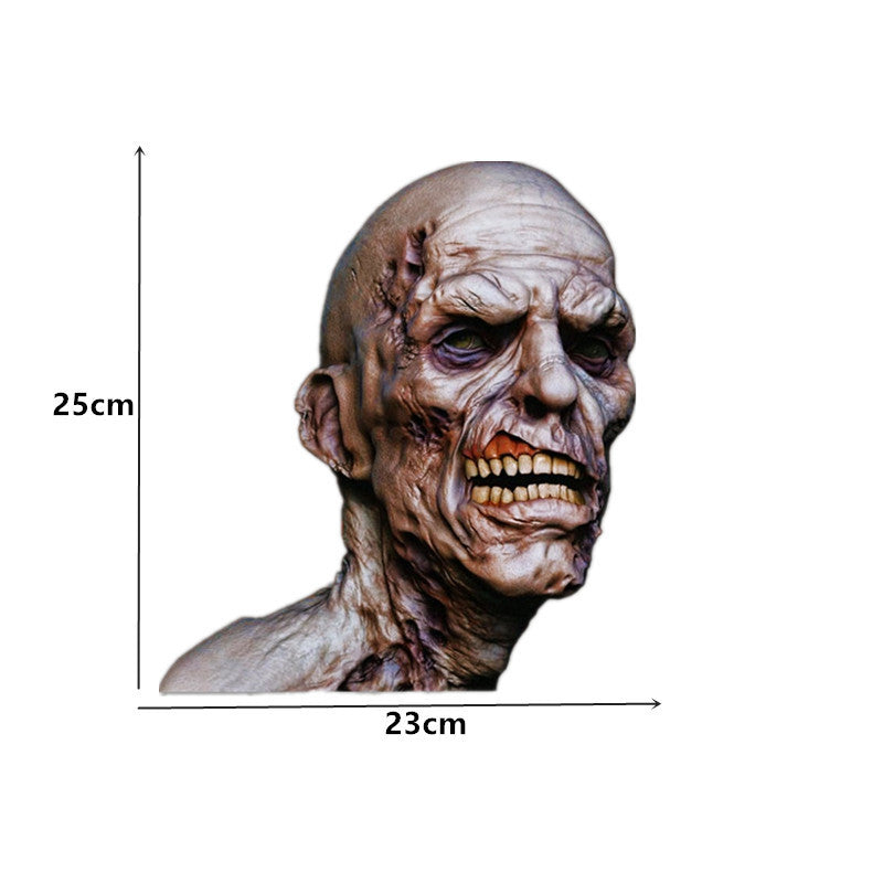 Zombie Car Window 3D Sticker-Scary Zombie Face-Halloween Window Decor