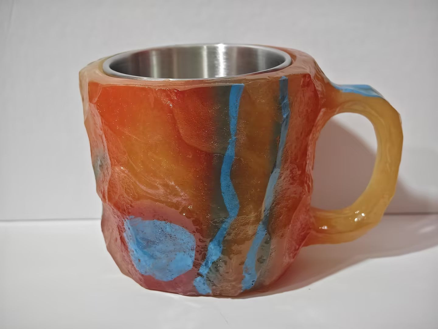 Coffee Mugs-Elegant Look Of Real Mineral Crystals- Resin Coffee Mugs