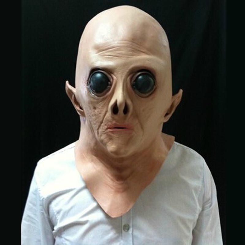 Halloween Alien Full Head Mask-Costume Creepy Scary Face Mask