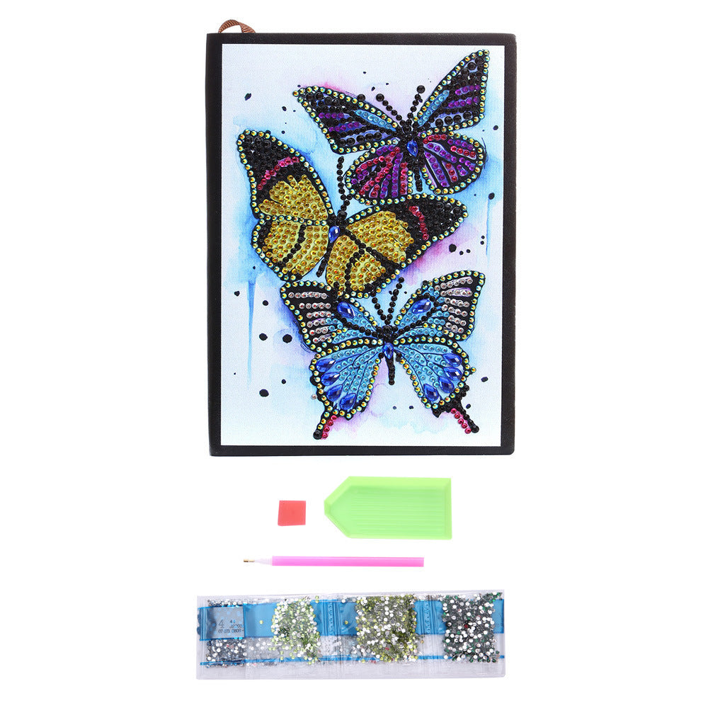 Butterfly Crystal Diamond Art-DIY Notebook-Diamond Art/Paint Kit