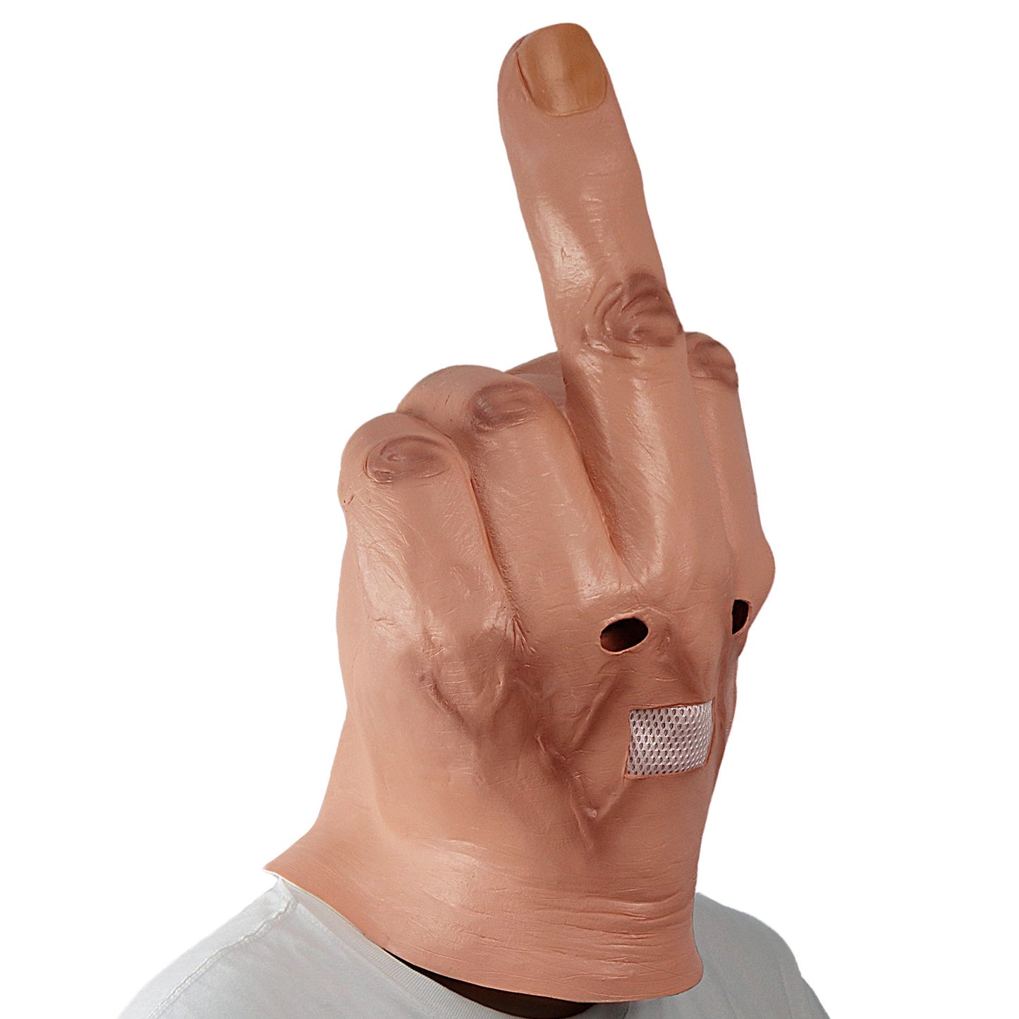 Middle Finger-Head Mask-CosPlay-Hand Flipping Middle Finger Funny Mask