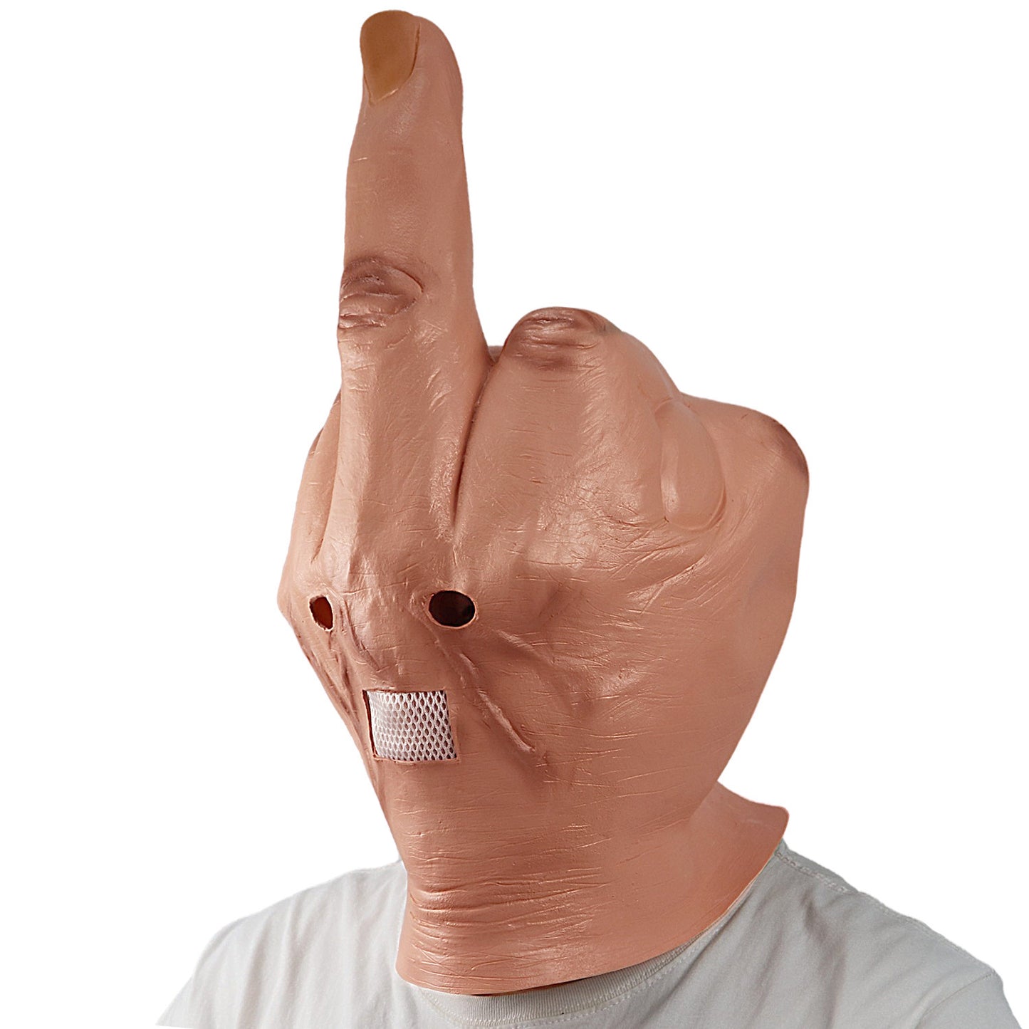 Middle Finger-Head Mask-CosPlay-Hand Flipping Middle Finger Funny Mask