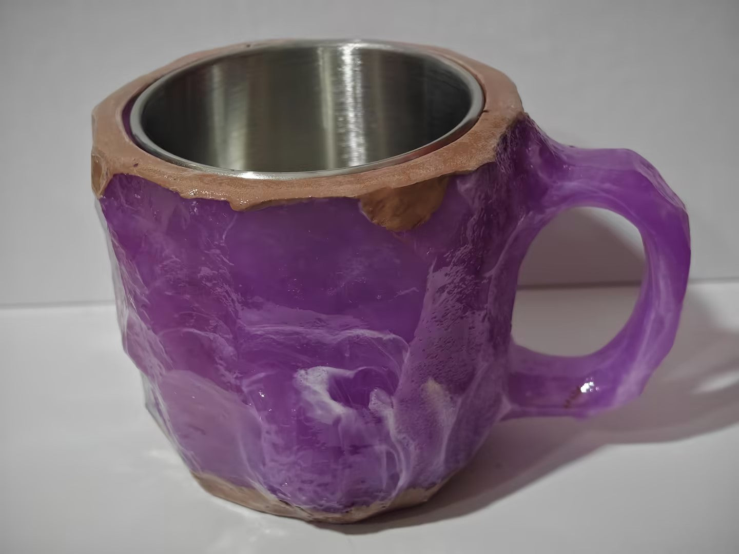 Coffee Mugs-Elegant Look Of Real Mineral Crystals- Resin Coffee Mugs