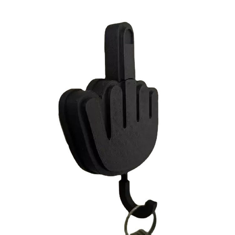 Key/Utility Hook-Novelty-Surprise-Flip The Bird-Middle Finger