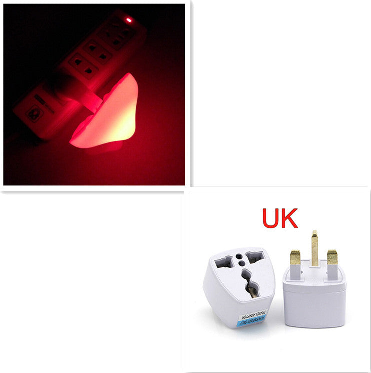 LED Mushroom Night Light-Single Wall Socket Lamp With Sensor