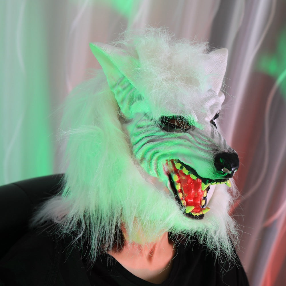 Vicious Canine Adult Size Masks-Full Size Wolf Head Mask-Werewolf