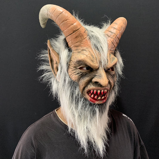 Lucifer Mask Horned Creature-Horror-Creepy Adult Cosplay