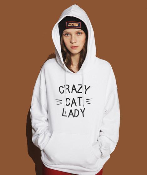 CRAZY Cat Lady Hoodies-Ladies Sizes-Pullover Hooded Sweatshirts