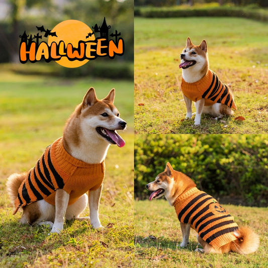 Dog Sweaters-Pet Costume-Warm Leisure Sweater-Cosplay Halloween Outfits