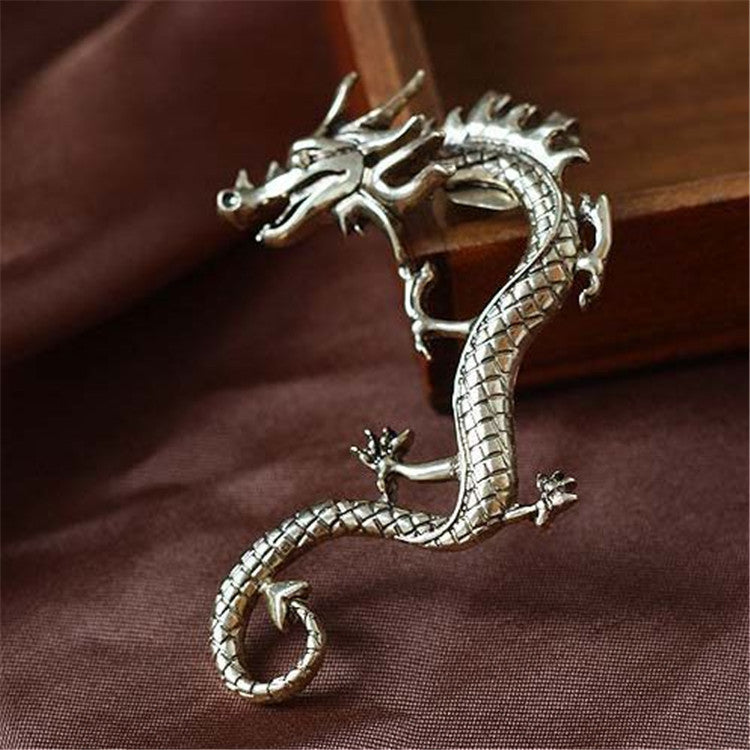 Left Ear Dragon Wrap-Around Clip-Dragon Design Ear Jewelry