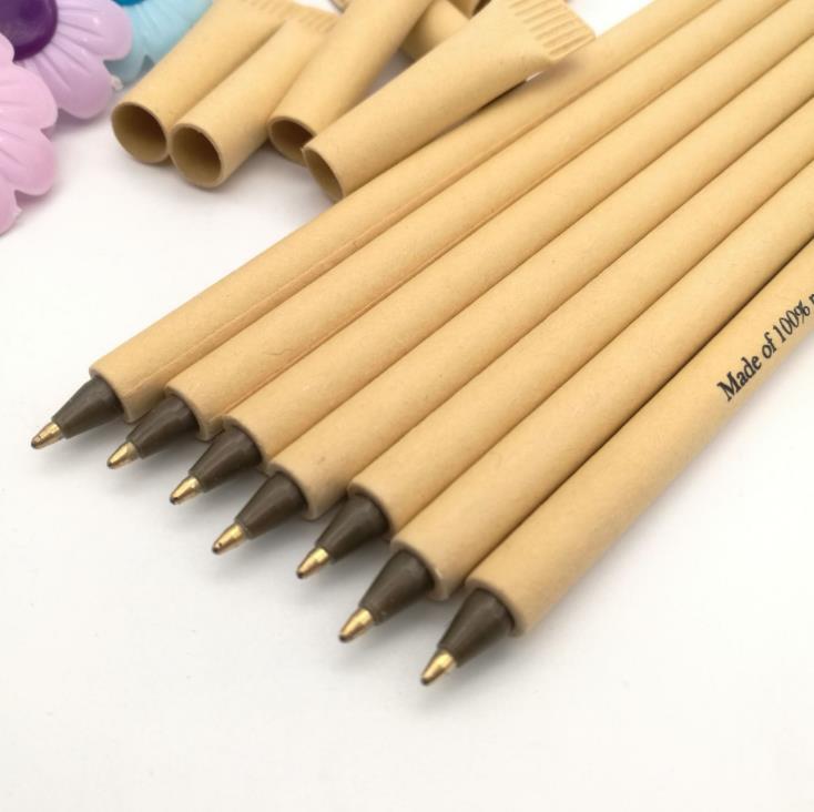 Eco-Friendly Paper Tube Pen- Environmentally Friendly in Black or Blue Ink