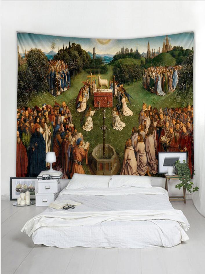 The Adoration Of The Mystic Lamb Tapestry-Ghent Wall Art