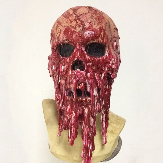 Melting Face Halloween Mask-Toxic Waste Face-Chemical Face Peel