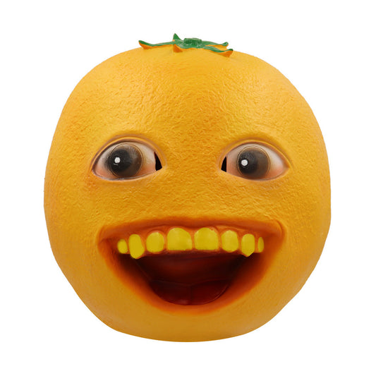 Orange Head Mask-Cosplay Headgear-Large Smiling Face Orange