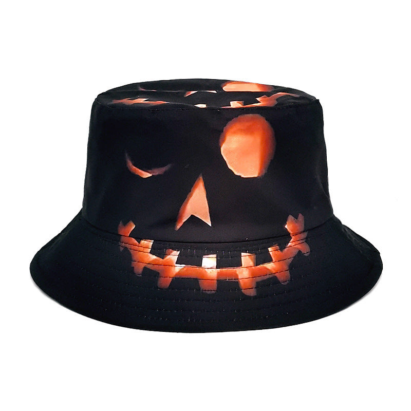 Halloween Hat- Creative Cartoon Pumpkin Grimace-Fun Sun-Shade Fisherman Style Hat