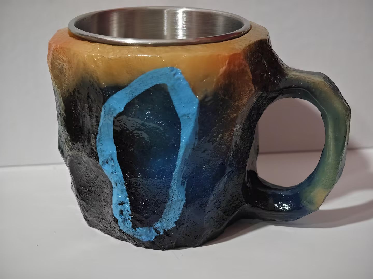 Coffee Mugs-Elegant Look Of Real Mineral Crystals- Resin Coffee Mugs