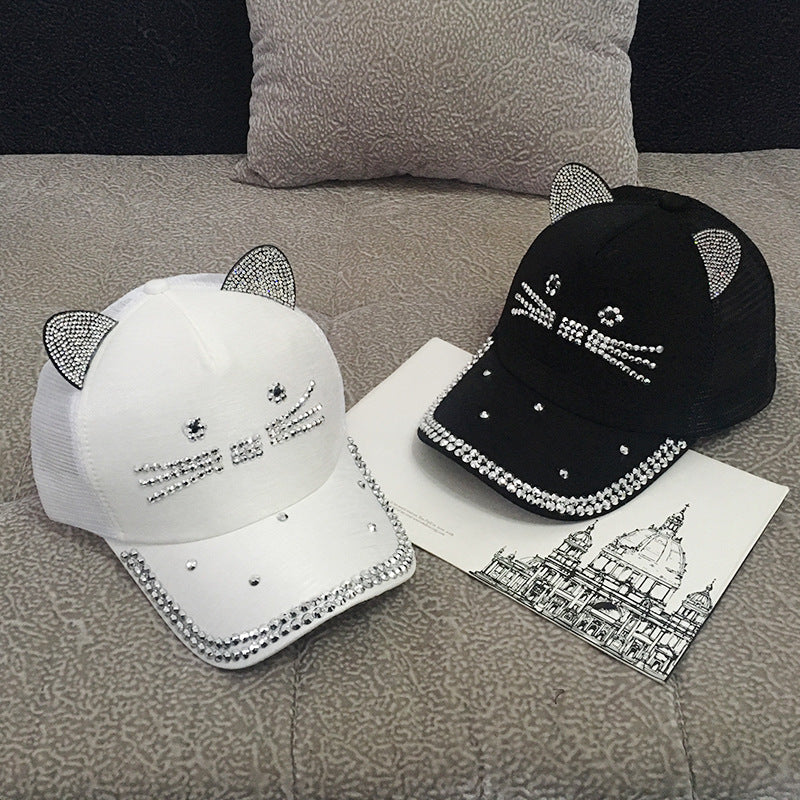 Stylish Cat Design Ball Caps-Unique Cat Lovers Headgear-Cat Ears