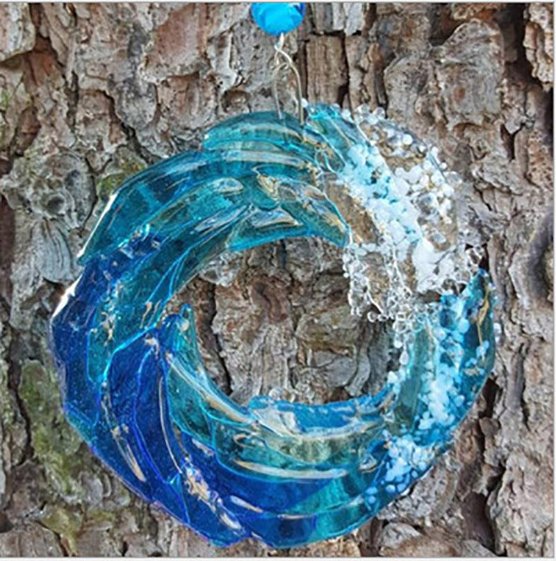 Blue Wave Ornament-Wall Decor-Hanging Indoor/Outdoor Ornament