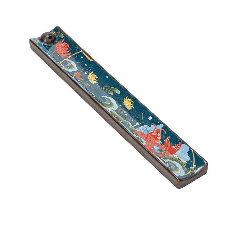 Incense Burner-Enamel Design Ceremonial Incense Holder/Burner