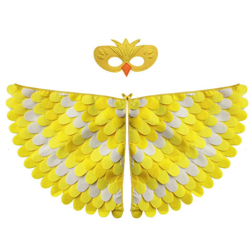 Carnival Costume Wings With Mask-Colorful Party Wings Sets