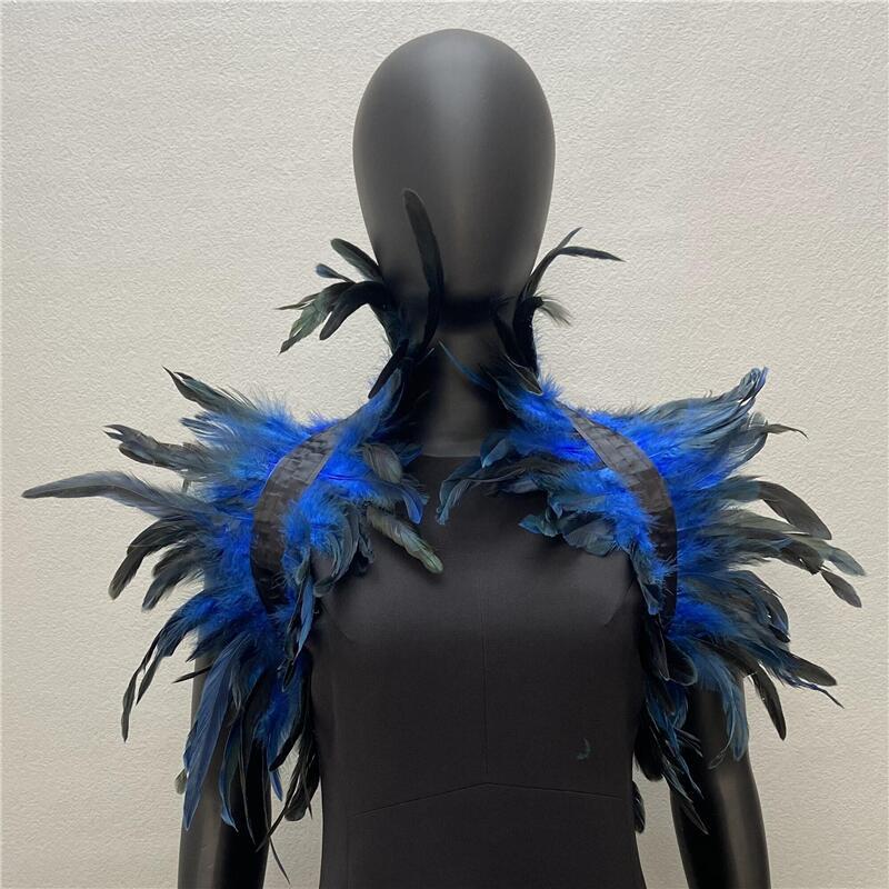 Feather Shawl/Cloak-Theater Performance-Masquerade Ball Feather Jacket