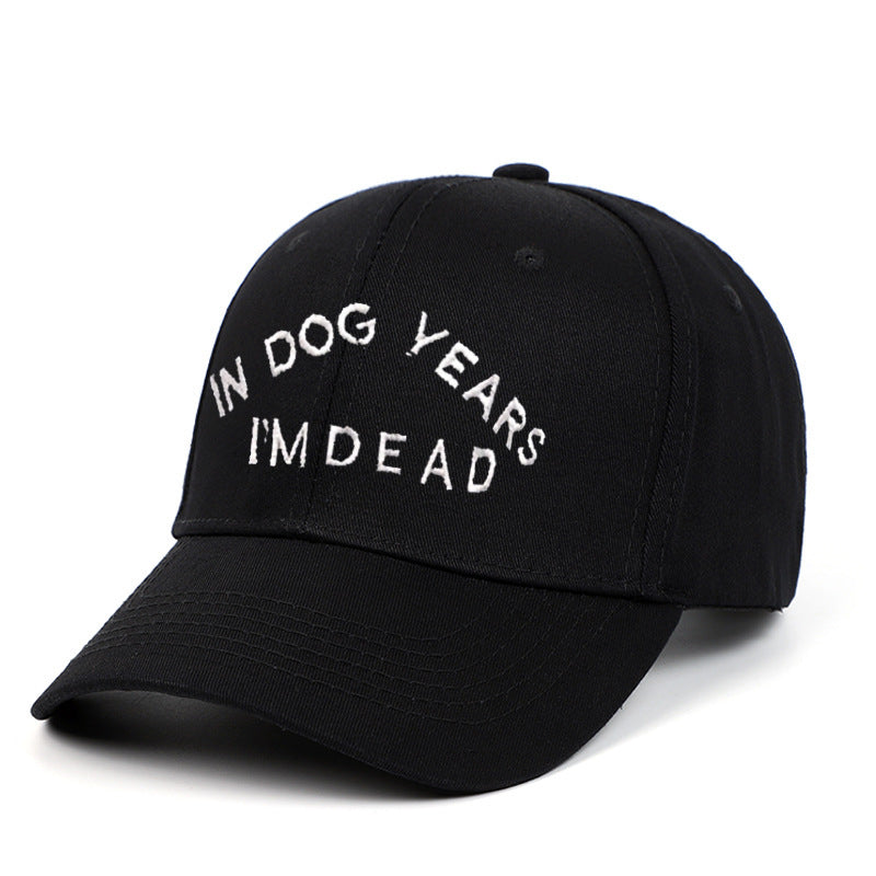 Embroidery Designed Baseball Cap- IN DOG YEARS I'M DEAD-Funny Headgear