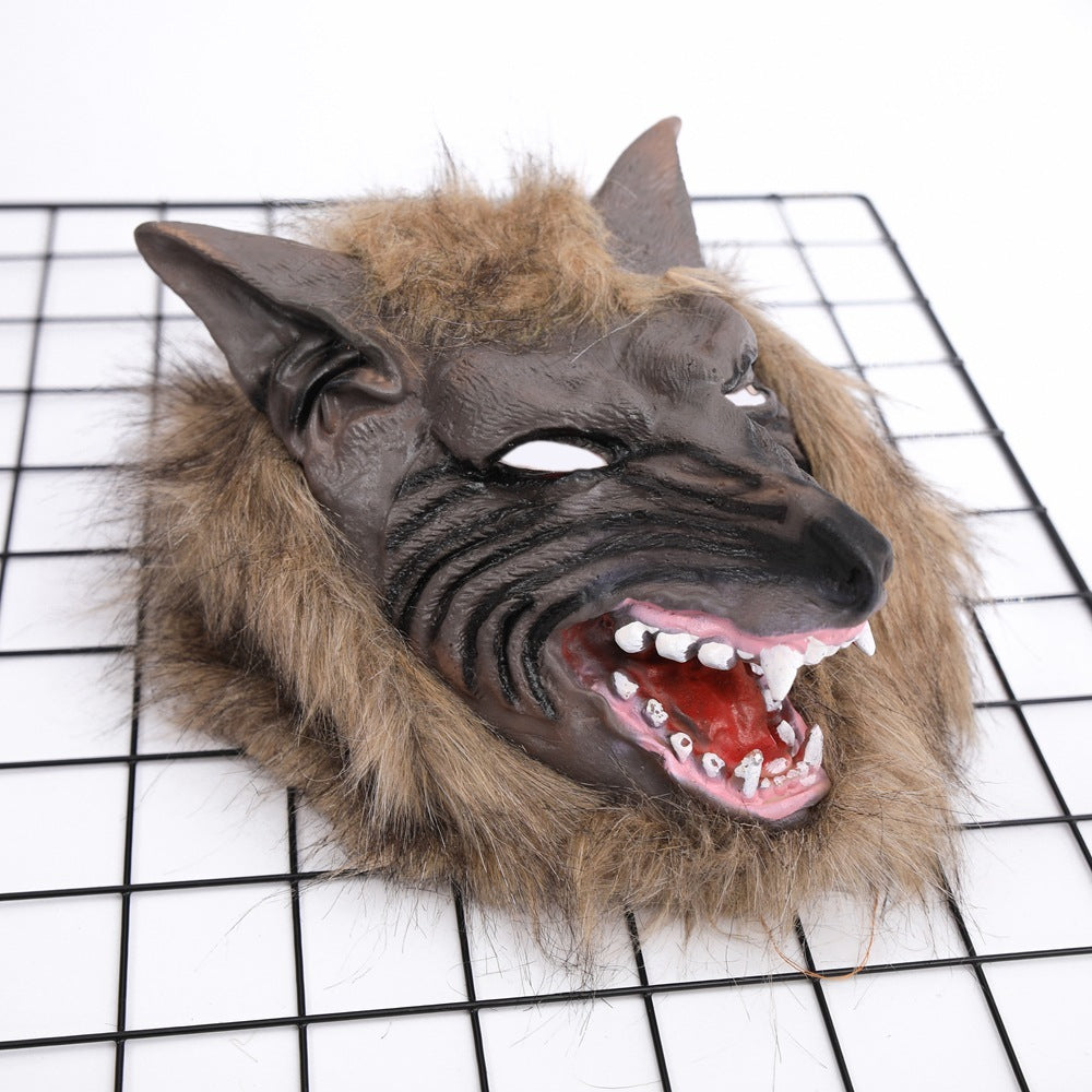 Vicious Canine Adult Size Masks-Full Size Wolf Head Mask-Werewolf