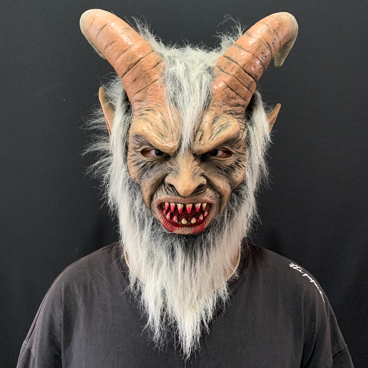 Lucifer Mask Horned Creature-Horror-Creepy Adult Cosplay